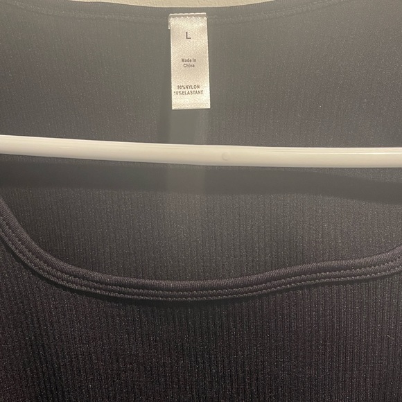 Women Workout Seamless Jumpsuit Yoga Ribbed  Long Sleeve Leggings Romper - Picture 9 of 9